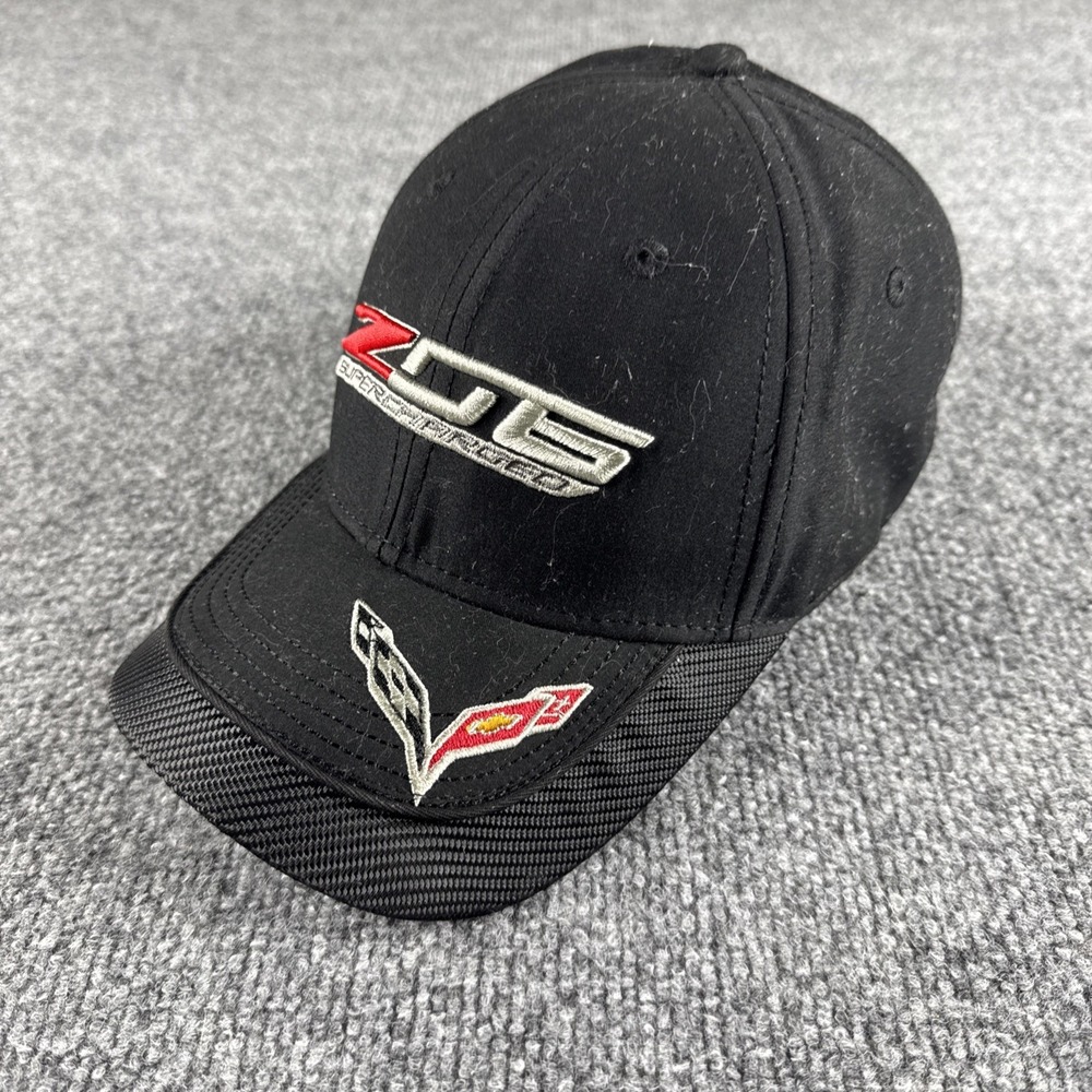 C7 Corvette Z06 Supercharged Black Hat with Carbon Accent Bill